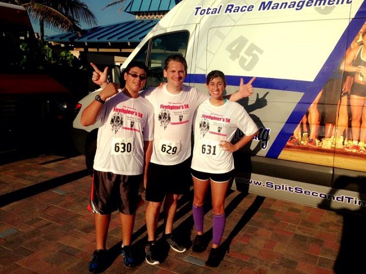 Erik with Tim and Tina at 5k